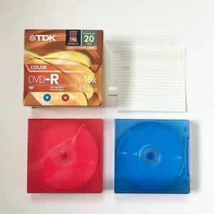 TDK DVD-R Pack of 18 in Snap N’ Save Case - READ DESCRIPTION